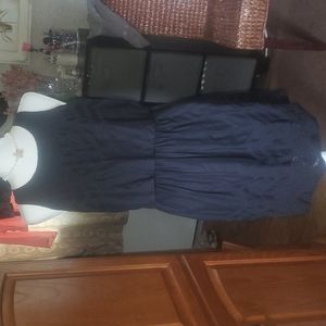 Women's black eyelet lace cotton dress by Gap size 10 fully lined